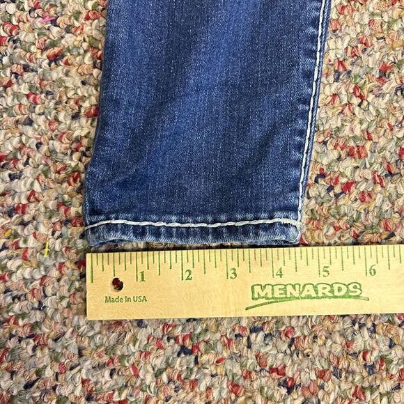 True Religion Casey Blue Medium Wash Lower Rise Skinny Jeans Size 31 - Picture 14 of 16